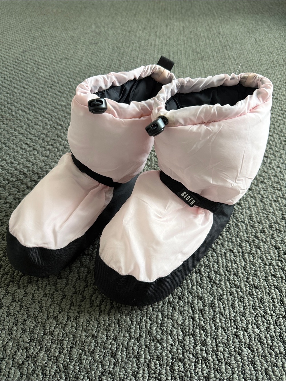 Bloch Pink and Black Insulated XS Ballet Booties